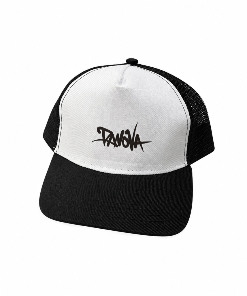 TRUCKER CAP BASIC BLACK'N WHITE
